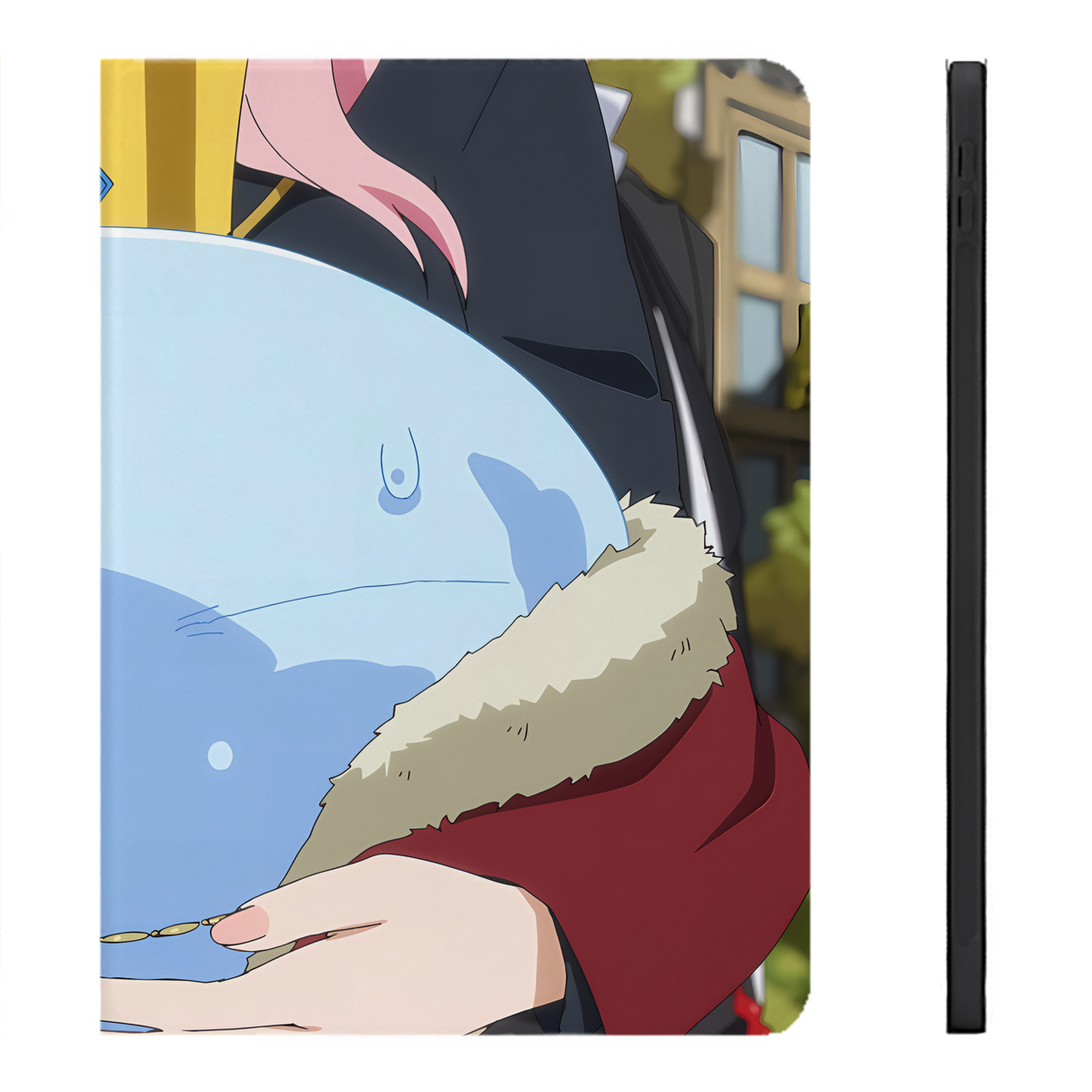 （画像用） 転スラ Regarding Reincarnated to Slime IPadケース ペンホルダー付き ブックスタイルデザイン